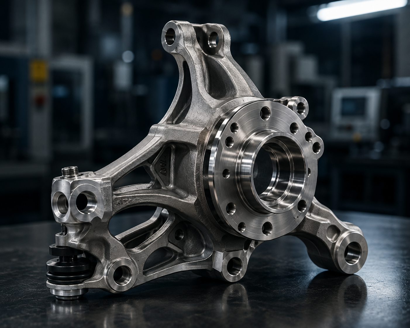 Automotive Multi-Link Suspension Knuckle & Hub